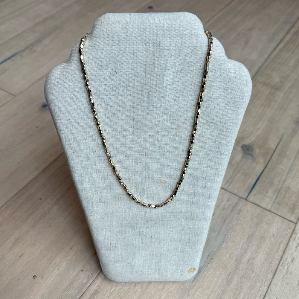 Park Lane Hazy Beaded Gold Necklace